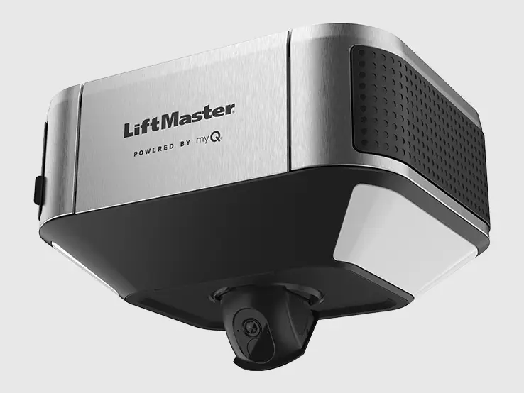 Gros plan de l'ouvre-porte de garage LiftMaster 6580L à courroie.