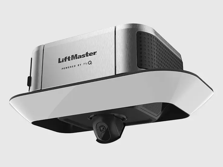 Gros plan de l'ouvre-porte de garage LiftMaster 6690L à courroie.