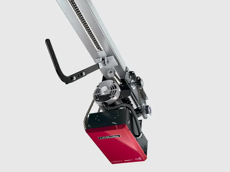 LiftMaster GT Logic 5.0 gearhead trolley commercial door operator, right-side view.