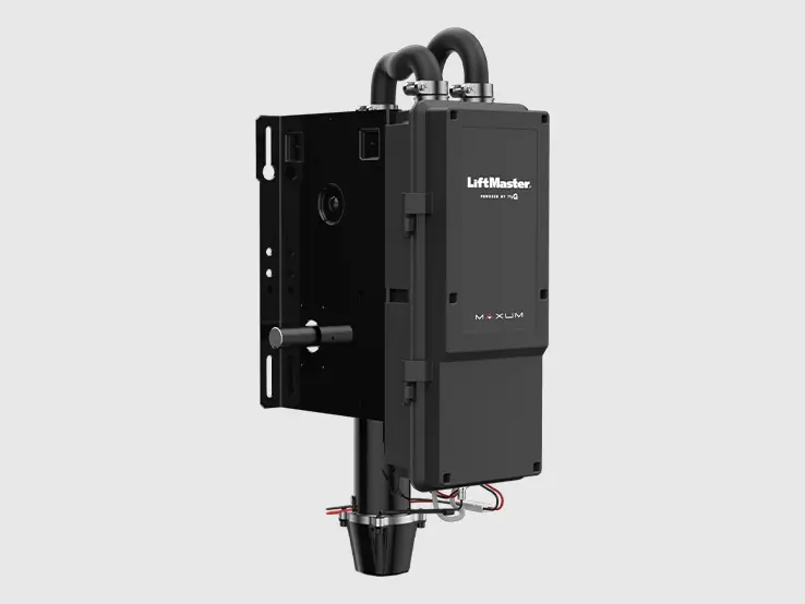 LiftMaster JDC MAXUM DC jackshaft commercial door operator, left-side view.