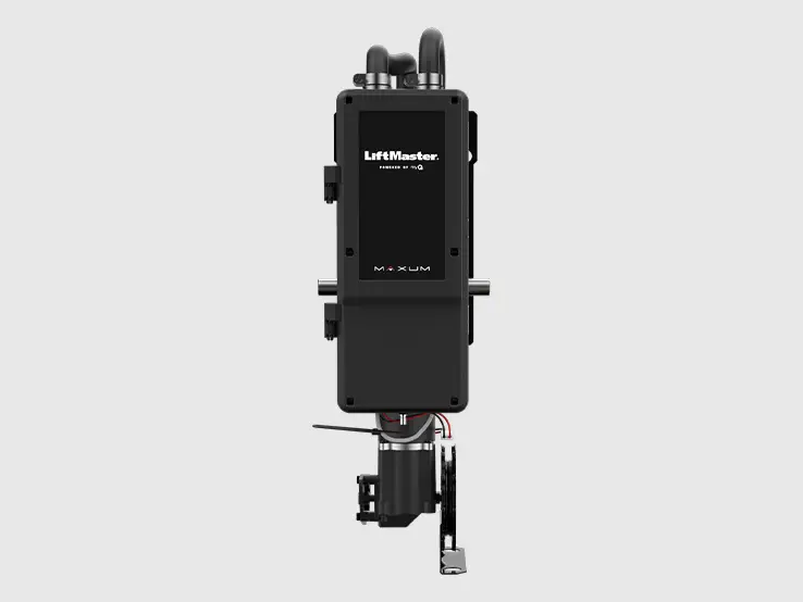 LiftMaster JHDC MAXUM DC hoist commercial door operator, front view.