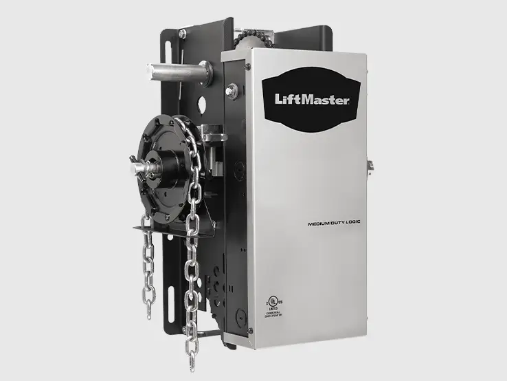 LiftMaster MH medium-duty hoist door operator, product view.