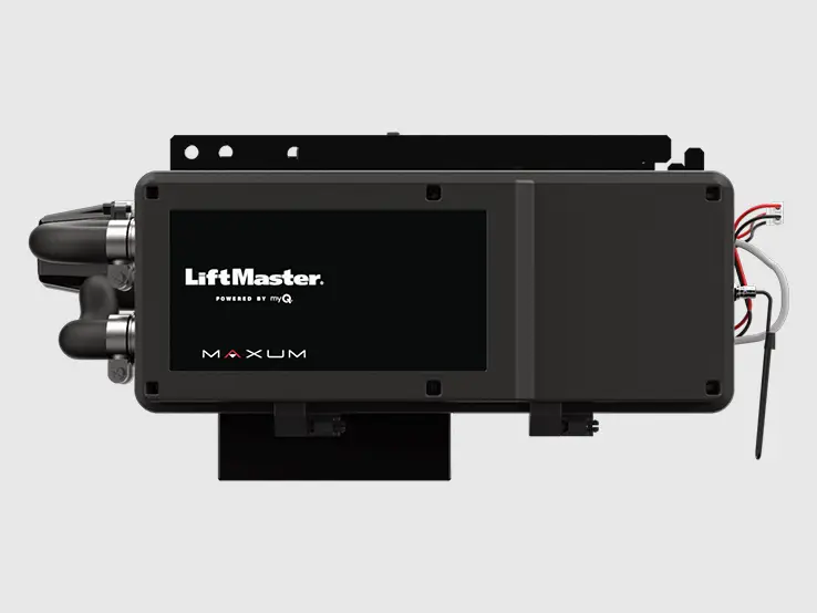 LiftMaster TDC MAXUM DC trolley commercial door operator, front view.