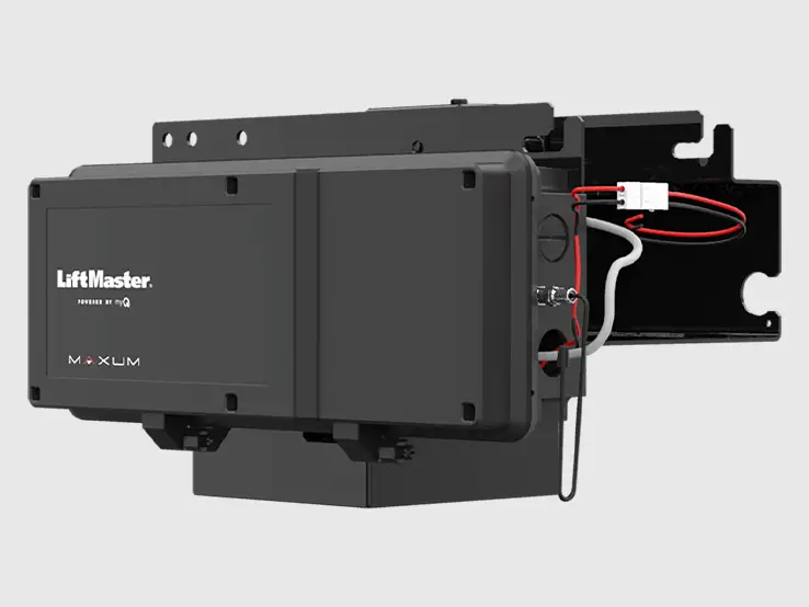 LiftMaster TDC MAXUM DC trolley commercial door operator, right-side view.